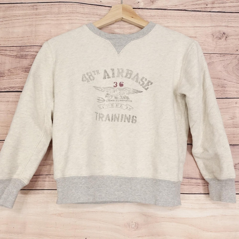 Polo Ralph Lauren Sweatshirt Boys S 8 Pullover Graphic 48th‎ Airbase Training